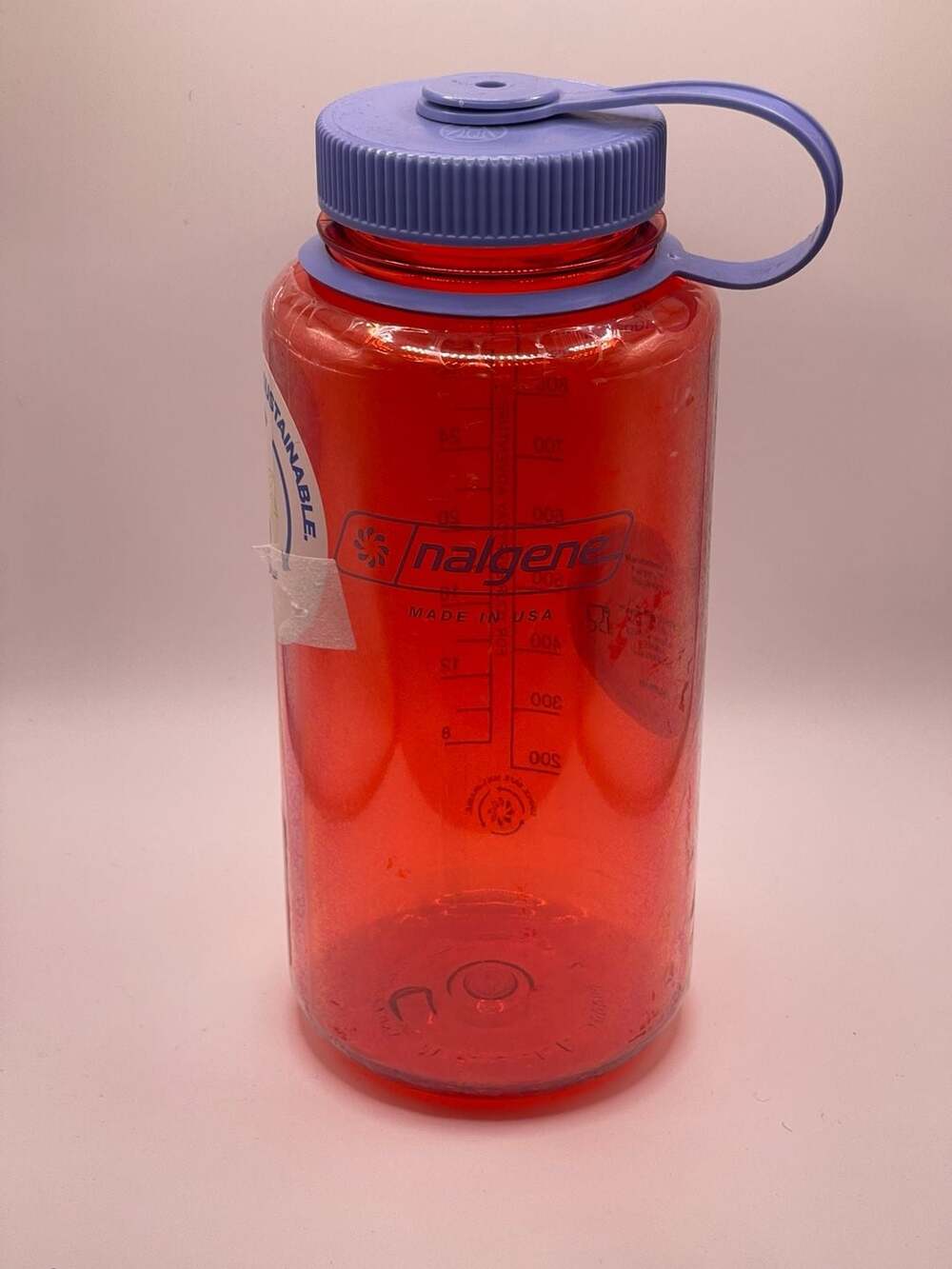 Nalgene Sustain 32 oz. Wide Mouth Water Bottle - Marmalade Orange